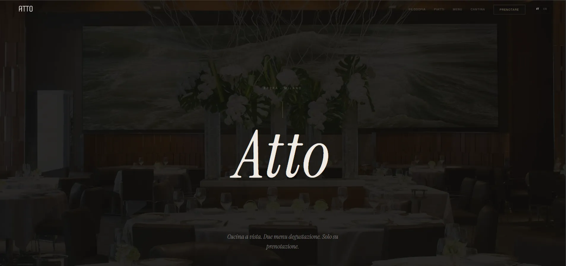 Atto Milano — Redesign conceitual
